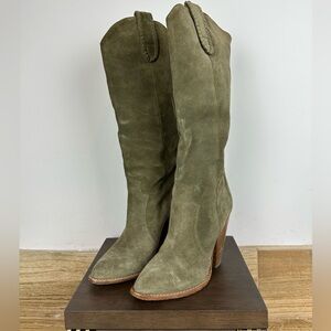 Isabel Marant suede cowgirl boots